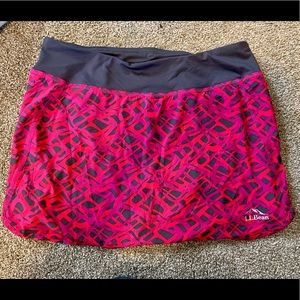 LL BEAN TENNIS SKIRT MEDIUM